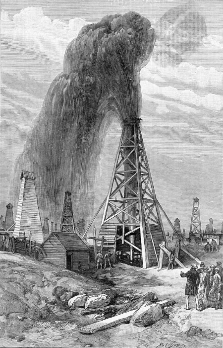 Framed Print : Fountain Of Petroleum Oil; Site Framed Print : Fountain Of Petroleum Oil; Site