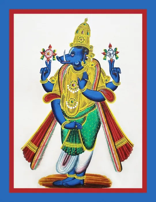 Framed Print : Four-armed Varaha Framed Print : Four-armed Varaha