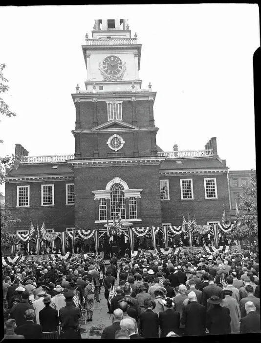 Framed Print : Fourth of July Ceremonies at Philadelphia Framed Print : Fourth of July Ceremonies at Philadelphia