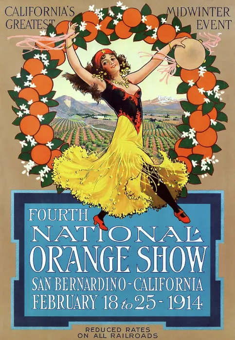 Framed Print : Fourth National Orange Show Framed Print : Fourth National Orange Show