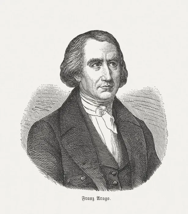 Framed Print : FranAzois Arago (1786 - 1853), wood engraving, published in 1880 Framed Print : FranAzois Arago (1786 - 1853), wood engraving, published in 1880