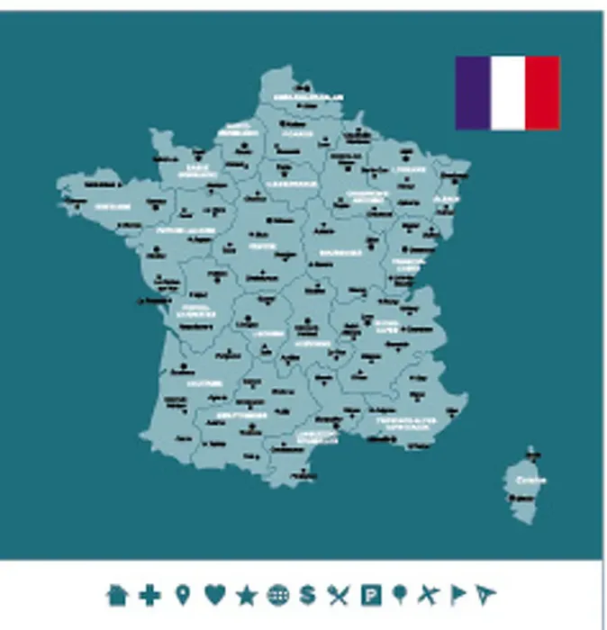 : France Infographic Map : France Infographic Map