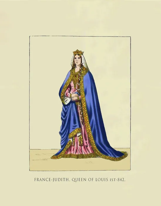 Framed Print : France Judith, Queen of Louis 1st 842 Framed Print : France Judith, Queen of Louis 1st 842