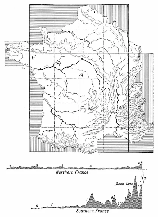 Framed Print : France map 1886 Framed Print : France map 1886