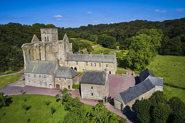 France, Normandy, Manche department, Cotentin, Hambye, Hambye abbey, from 12 century