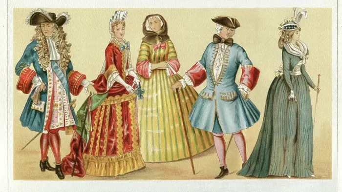 Framed Print : France traditional clothing Louis XIV 17th century Framed Print : France traditional clothing Louis XIV 17th century