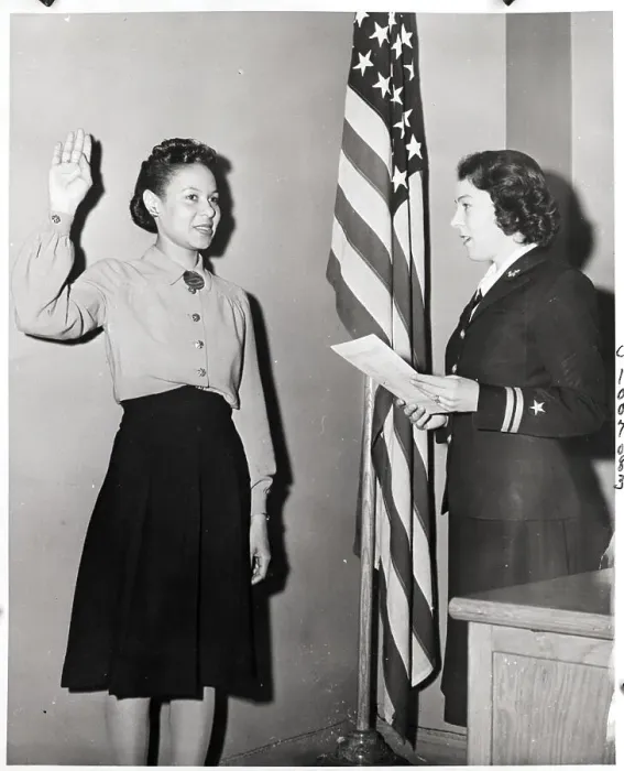 Framed Print : Francees Wills Sworn into WAVES Framed Print : Francees Wills Sworn into WAVES