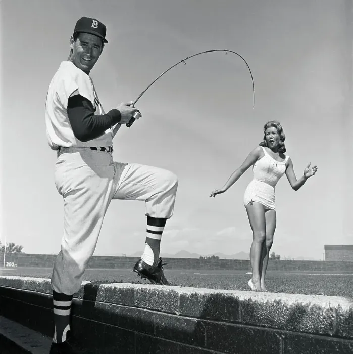 Framed Print : Frances Flajnik Being Hooked with Fishing Rod by Ted Williams Framed Print : Frances Flajnik Being Hooked with Fishing Rod by Ted Williams