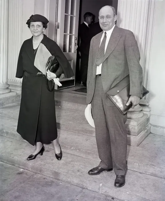 Framed Print : Frances Perkins and Donald Richberg Framed Print : Frances Perkins and Donald Richberg