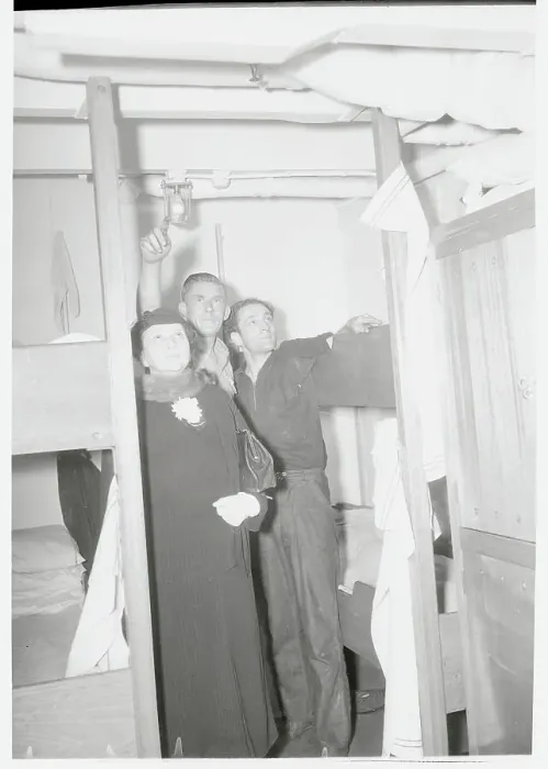 Framed Print : Frances Perkins Inspecting Ship Framed Print : Frances Perkins Inspecting Ship