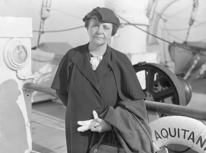 Framed Print : Frances Perkins Returning from Europe Framed Print : Frances Perkins Returning from Europe