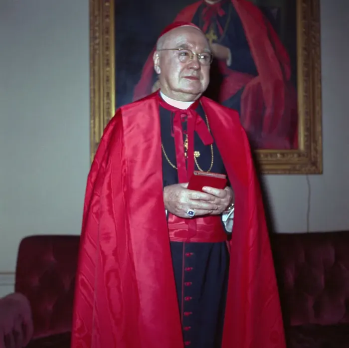 Framed Print : Francis Cardinal Spellman at His Home Framed Print : Francis Cardinal Spellman at His Home