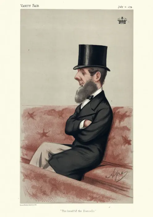Framed Print : Francis Russell, 9th Duke of Bedford, Vanity fair caricature Framed Print : Francis Russell, 9th Duke of Bedford, Vanity fair caricature