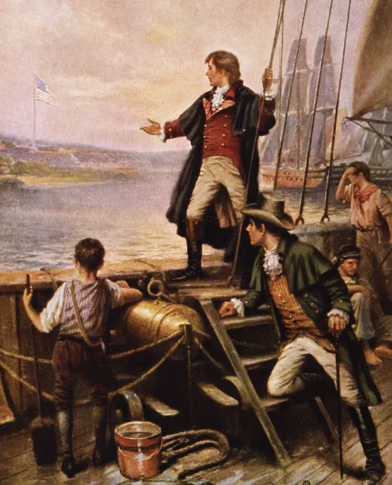 Framed Print : Francis Scott Key and the Flag Framed Print : Francis Scott Key and the Flag
