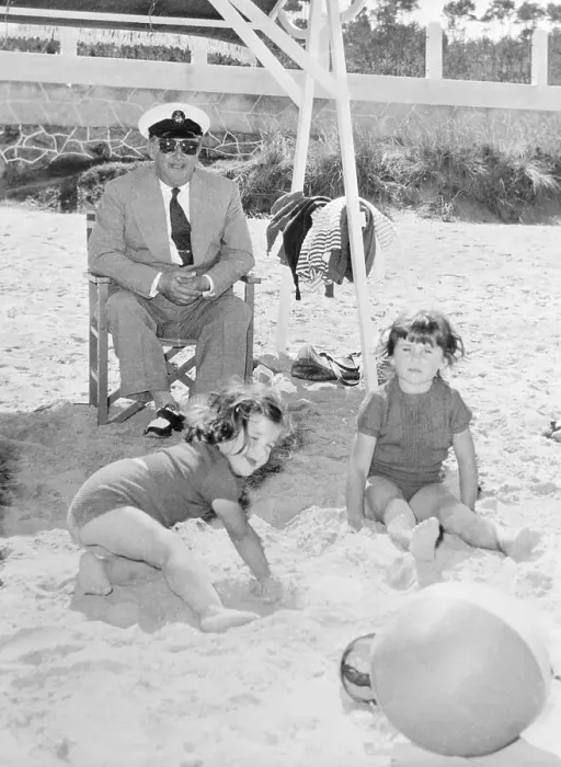 Framed Print : Francisco Franco Watching His Grandchildren Framed Print : Francisco Franco Watching His Grandchildren