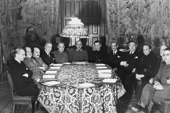 Framed Print : Franco And His Council Of Ministers Framed Print : Franco And His Council Of Ministers