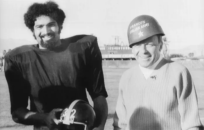 Framed Print : Franco Harris and Frank Sinatra Framed Print : Franco Harris and Frank Sinatra