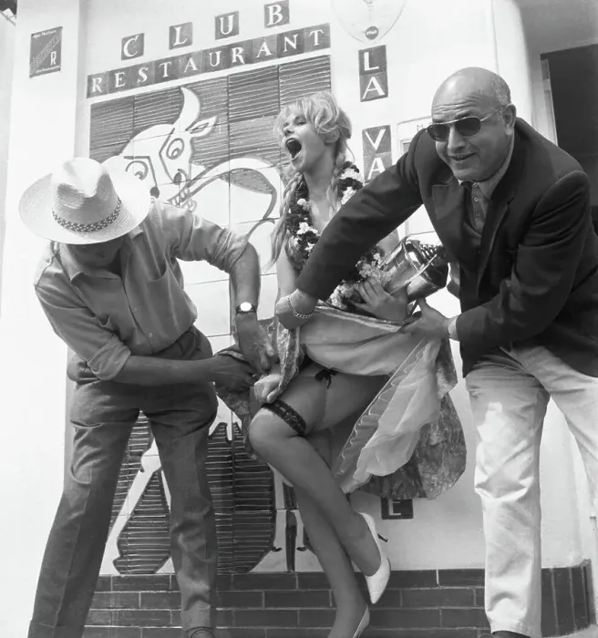 Framed Print : Francoise Deldick Awarded at Cannes Film Festival