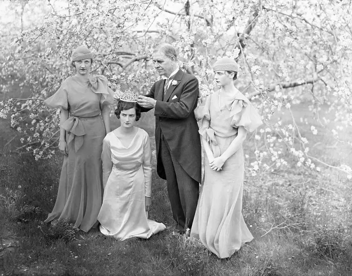 Framed Print : Francoise May Being Crowned Queen of Apple Blossom Framed Print : Francoise May Being Crowned Queen of Apple Blossom