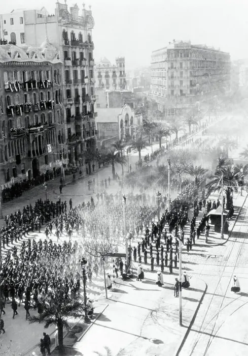 Framed Print : Franco'S Troops In Barcelona Framed Print : Franco'S Troops In Barcelona