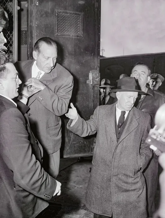 Framed Print : Frank Costello Arriving at House of Detention Framed Print : Frank Costello Arriving at House of Detention
