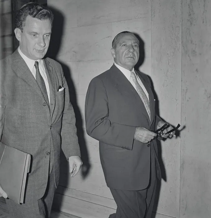 Framed Print : Frank Costello with Colleague Framed Print : Frank Costello with Colleague