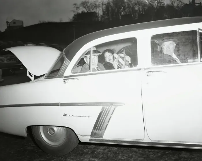 Framed Print : Frank Costello Riding in a Car Framed Print : Frank Costello Riding in a Car