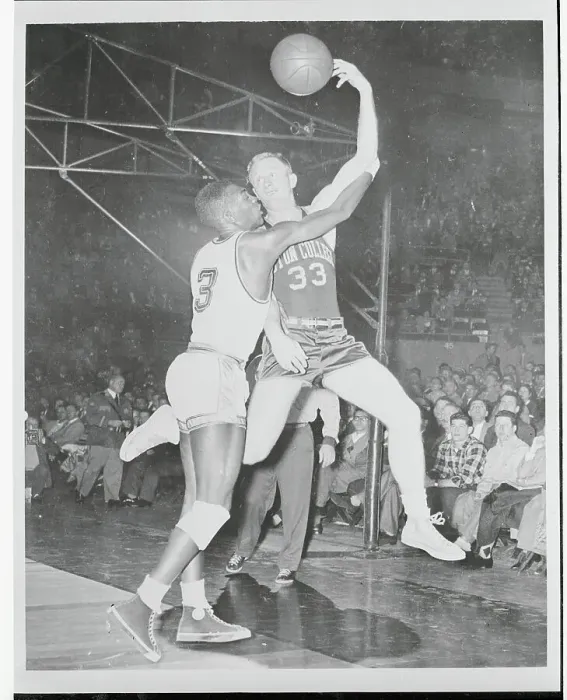 Framed Print : Frank Duggan and Floyd Lane During Game Framed Print : Frank Duggan and Floyd Lane During Game