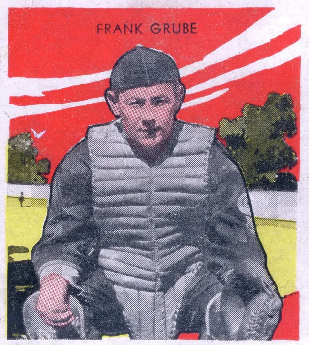 Framed Print : Frank Grube Gum Card Framed Print : Frank Grube Gum Card