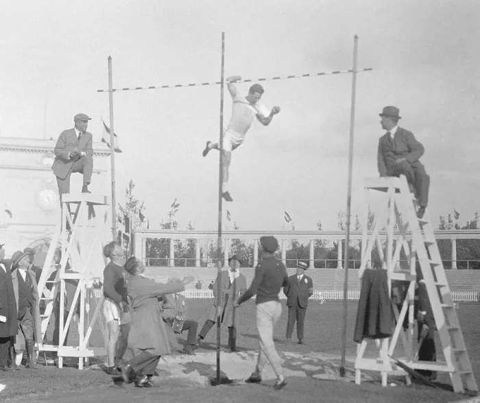Framed Print : Frank K. Foss Winning the Pole Vault Competition Framed Print : Frank K. Foss Winning the Pole Vault Competition