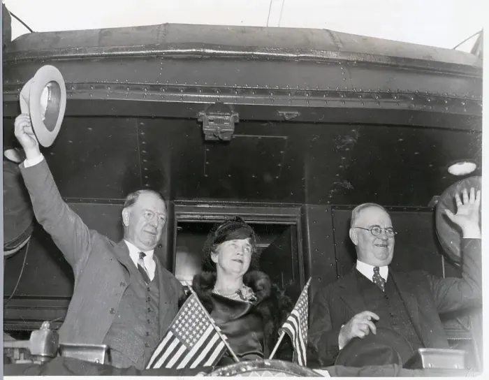 Framed Print : Frank Knox with Wife on Train Framed Print : Frank Knox with Wife on Train