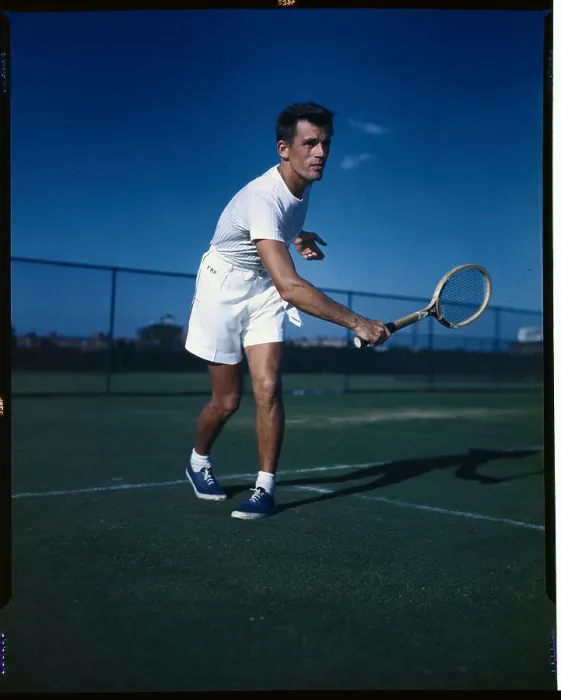 Framed Print : Frank Parker Playing Tennis Framed Print : Frank Parker Playing Tennis
