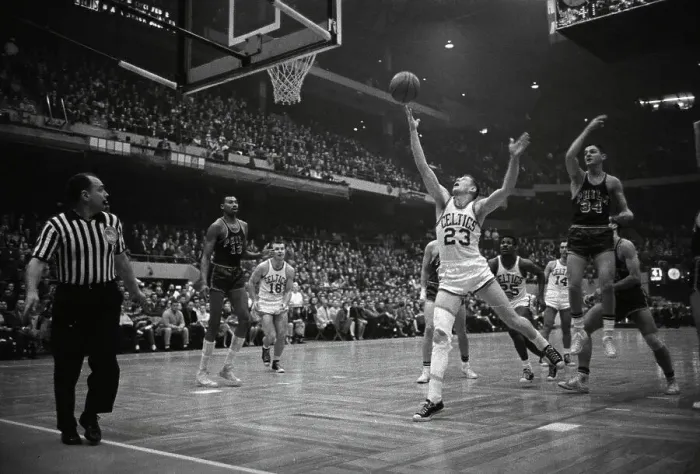 Framed Print : Frank Ramsey and York Larese During Game