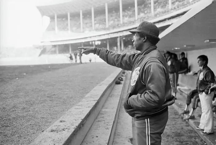 Framed Print : Frank Robinson Shown Directing from Dugout