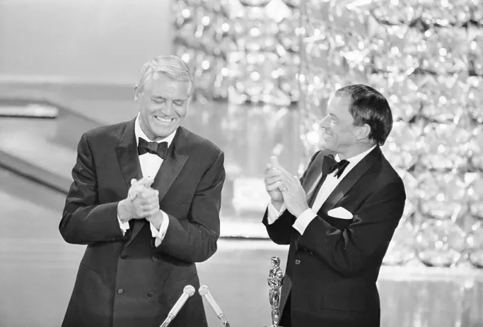 Framed Print : Frank Sinatra and Cary Grant Applaud at Awards Framed Print : Frank Sinatra and Cary Grant Applaud at Awards
