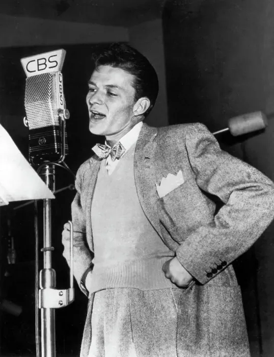 Framed Print : Frank Sinatra at CBS Radio Microphone Framed Print : Frank Sinatra at CBS Radio Microphone