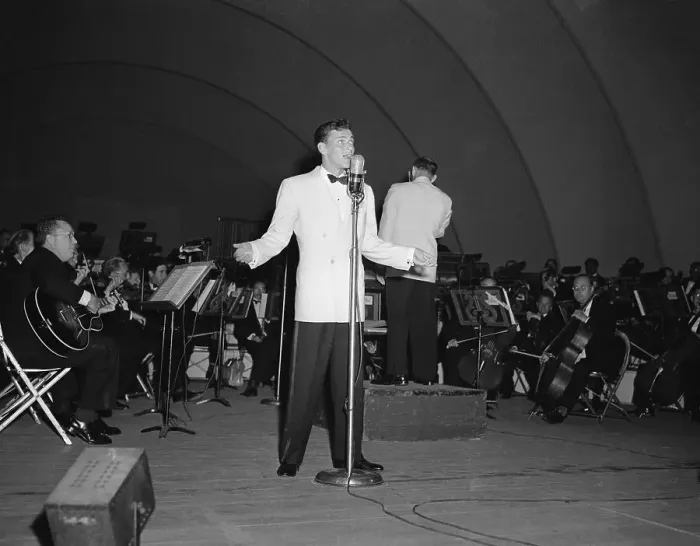 Framed Print : Frank Sinatra Crooning Framed Print : Frank Sinatra Crooning