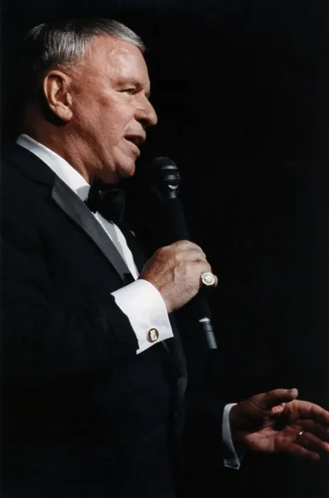 Framed Print : Frank Sinatra at Earthquake Benefit Framed Print : Frank Sinatra at Earthquake Benefit