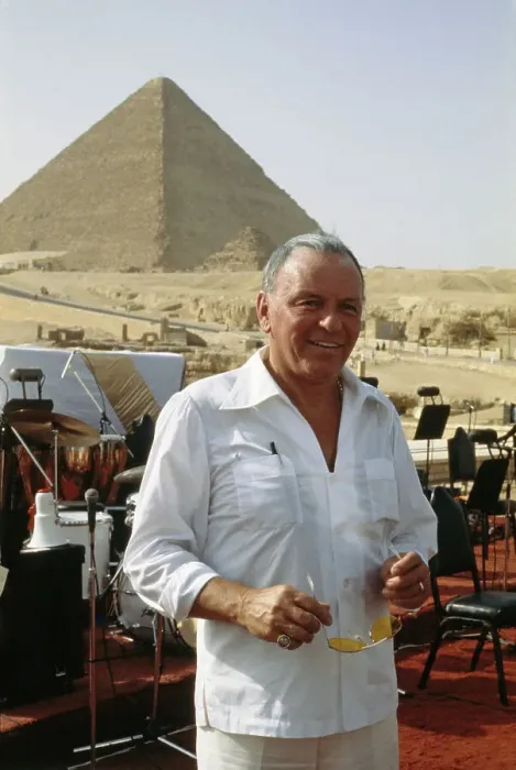 Framed Print : Frank Sinatra In Egypt Framed Print : Frank Sinatra In Egypt