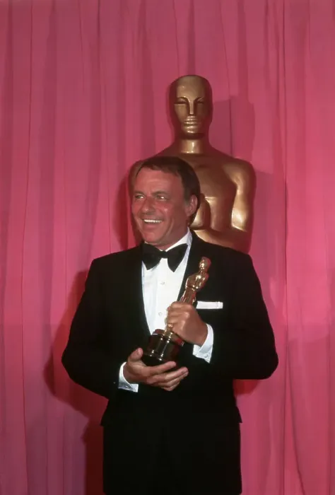 Framed Print : Frank Sinatra Holding Academy Award Framed Print : Frank Sinatra Holding Academy Award