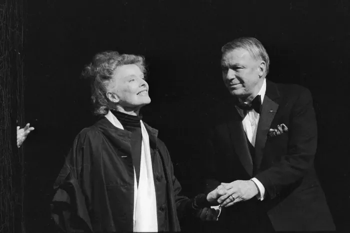 Framed Print : Frank Sinatra Introducing Katharine Hepburn Framed Print : Frank Sinatra Introducing Katharine Hepburn