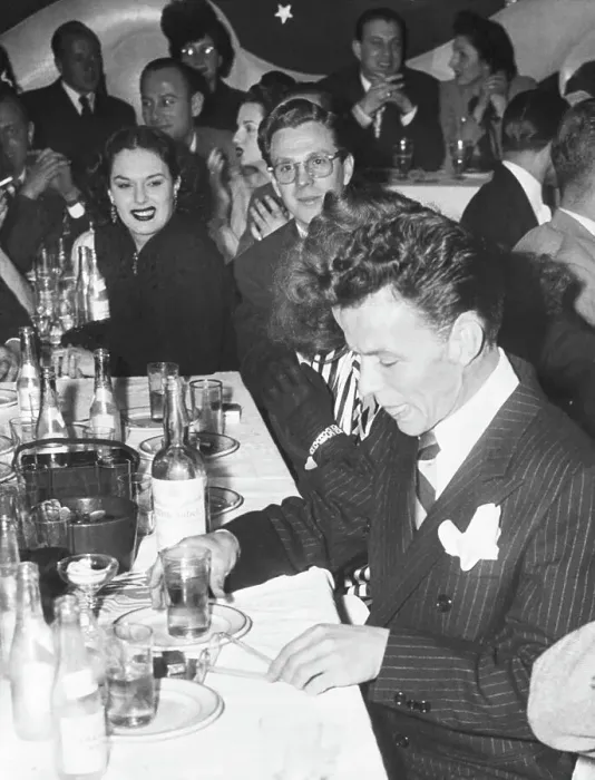 Framed Print : Frank Sinatra at a Party Framed Print : Frank Sinatra at a Party