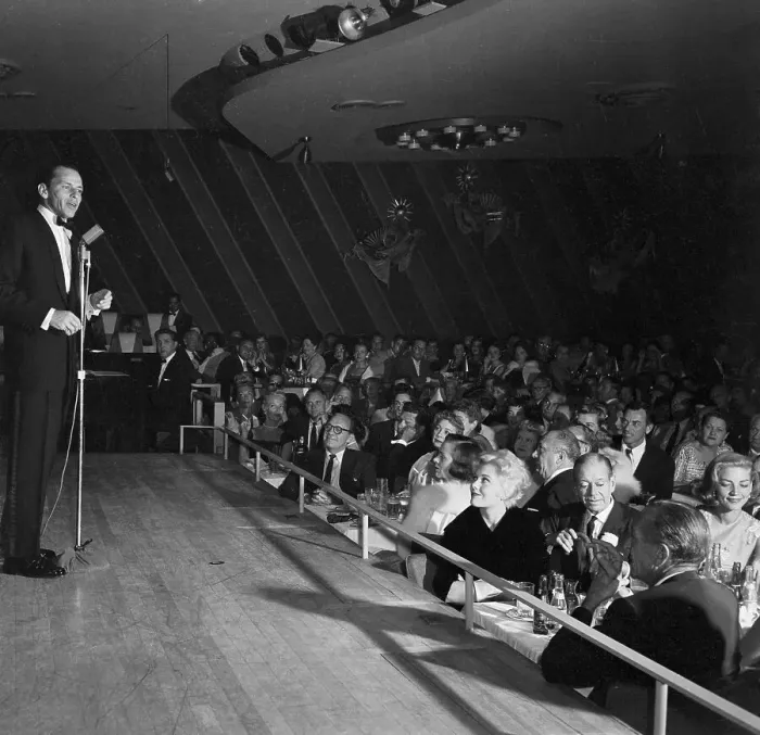 Framed Print : Frank Sinatra Performing at the Sands Framed Print : Frank Sinatra Performing at the Sands