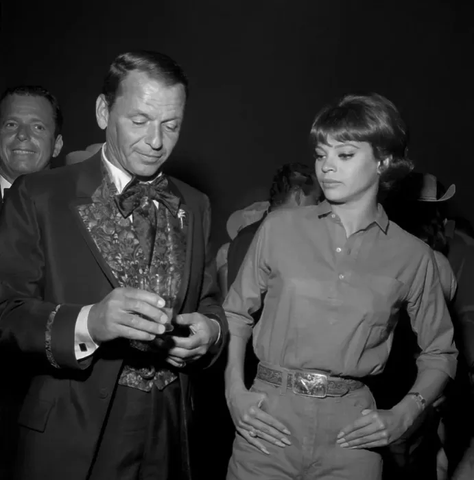 Framed Print : Frank Sinatra At SHARE Boomtown Party Framed Print : Frank Sinatra At SHARE Boomtown Party