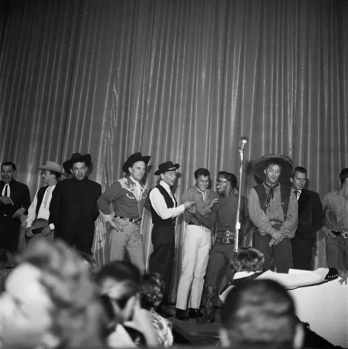 Framed Print : Frank Sinatra At SHARE Boomtown Party Framed Print : Frank Sinatra At SHARE Boomtown Party
