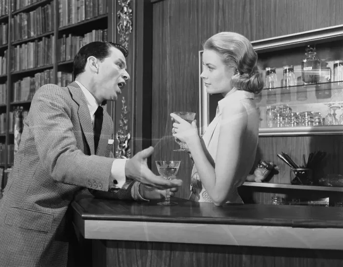 Framed Print : Frank Sinatra Singing to Grace Kelly Framed Print : Frank Sinatra Singing to Grace Kelly