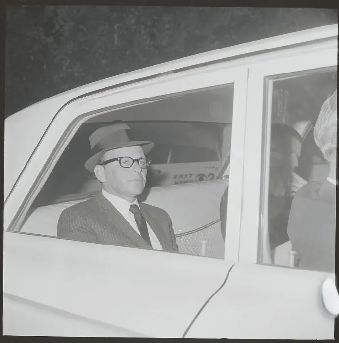 Framed Print : Frank Sinatra Sitting in Car Framed Print : Frank Sinatra Sitting in Car