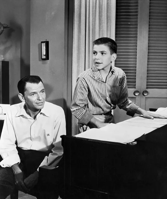 Framed Print : Frank Sinatra With Son, Frank Jr Framed Print : Frank Sinatra With Son, Frank Jr