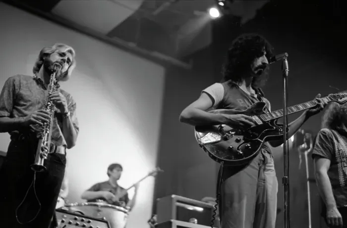 Framed Print : Frank Zappa and the Mothers of Invention Performing Framed Print : Frank Zappa and the Mothers of Invention Performing