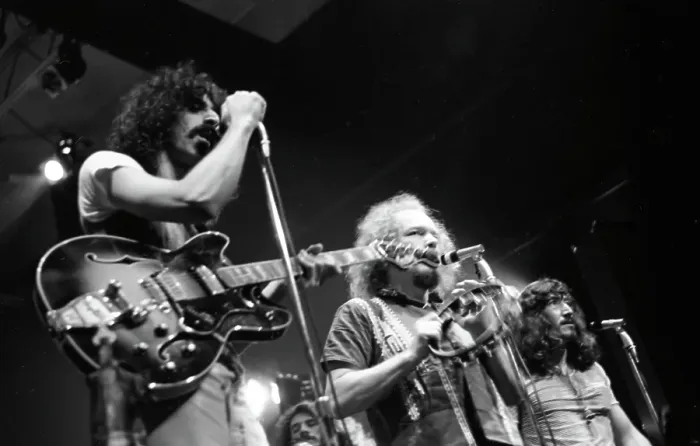 Framed Print : Frank Zappa and the Mothers of Invention Performing Framed Print : Frank Zappa and the Mothers of Invention Performing